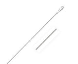 Round Snake Chain in 14K White Gold (0.9 mm)