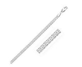 Solid Miami Cuban Chain in 14K White Gold (4.4mm)