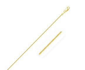 Round Snake Chain in 14K Yellow Gold (0.9 mm)