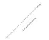 Singapore Chain in 14K White Gold (1.0 mm)