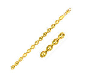 Puffed Mariner Chain in 14K Yellow Gold (4.7 mm)