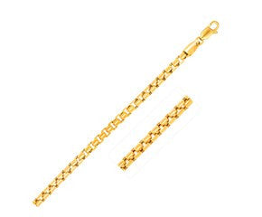 Round Box Chain in 14K Yellow Gold (3.4 mm)