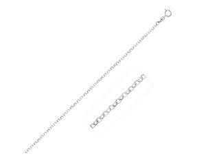 Rolo Chain in 14K White Gold (1.9 mm)