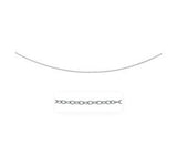 Textured Links Pendant Chain in 14K White Gold (2.5mm)