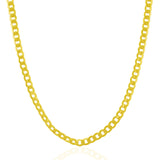 4.4mm 14K Yellow Gold Curb Chain