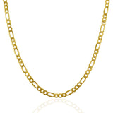 3.5mm 14K Yellow Gold Lite Figaro Chain