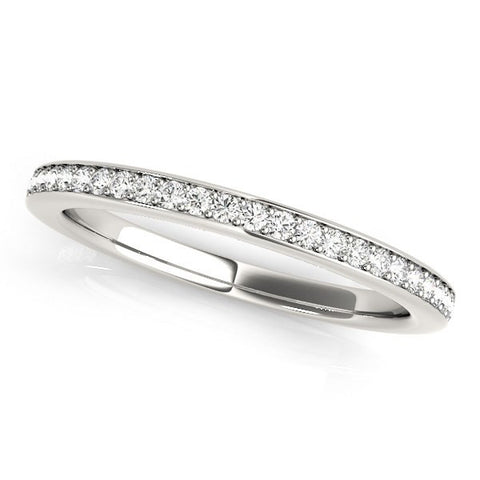 14K White Gold Simple Diamond Wedding Ring (1/4 ct. tw.)