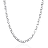 4.4mm 14K White Gold Solid Miami Cuban Chain