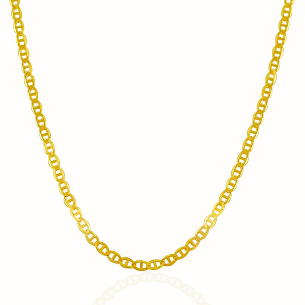 3.2mm 14K Yellow Gold Mariner Link Chain