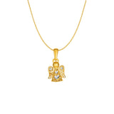 Filigree Style Angel Pendant in 14K Yellow Gold