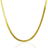 3.0mm 14K Yellow Gold Super Flex Herringbone Chain