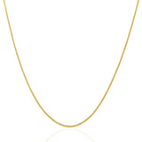 1.0mm 14K Yellow Gold Gourmette Chain