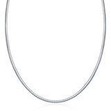 Sterling Silver Classic Omega Chain Necklace (3.0mm)