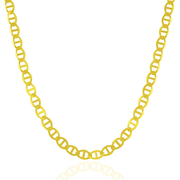 5.5mm 10K Yellow Gold Mariner Link Chain