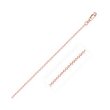 0.8mm 14K Yellow Roe Cable Link Chain