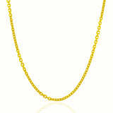 3.1mm 14K Yellow Gold Cable Link Chain