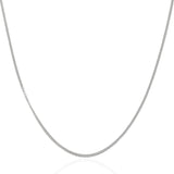 1.5mm 14K White Gold Gourmette Chain