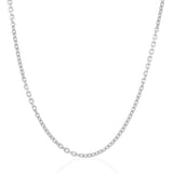 3.1mm 14K White Gold Cable Link Chain