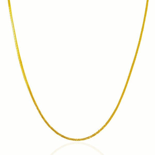 14K Yellow Gold Foxtail 1.0mm Chain