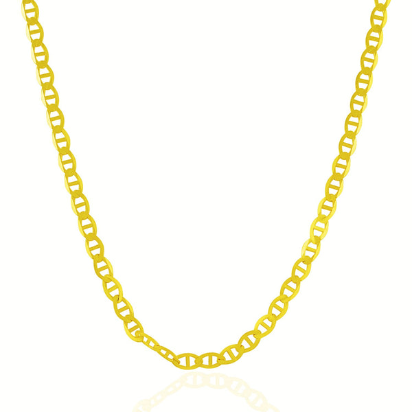 4.5mm 10K Yellow Gold Mariner Link Chain
