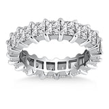 14K White Gold Common Prong Princess Cut Diamond Eternity Ring