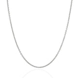 2.2mm 14K White Gold Forsantina Lite Cable Link Chain