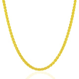 14K Yellow Gold 3.3mm Light Weight Wheat Chain