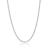 Sterling Silver 2.0mm Singapore Style Chain