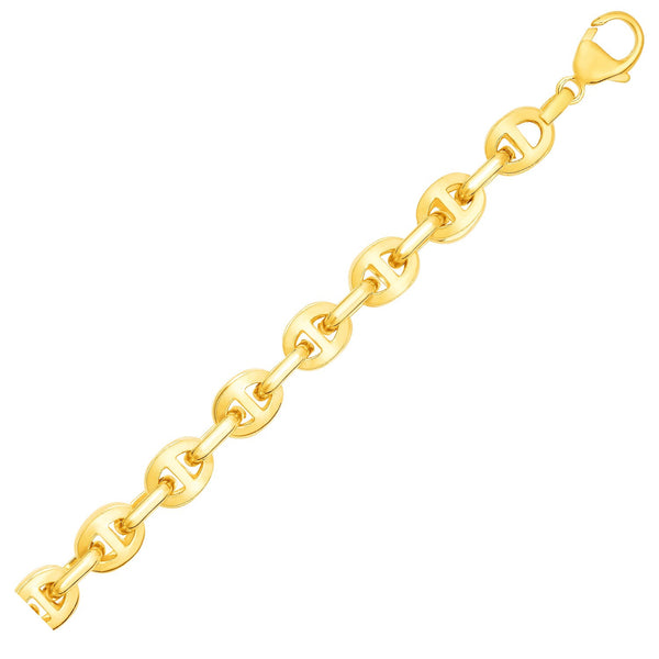 Mariner Link Men's Bracelet in 14K Yellow Gold