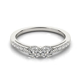 14K White Gold Two Stone Round Diamond Ring (5/8 ct. tw.)
