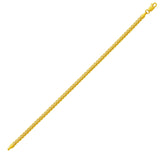 Fine Wheat Chain Bracelet in 10K Yellow Gold