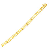 14K Yellow Gold Greek Fret Design Fancy Bracelet