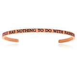 Pink Stainless Steel Style Has Nothing To Do With Fashion Cuff Bracelet