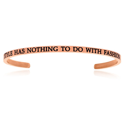 Pink Stainless Steel Style Has Nothing To Do With Fashion Cuff Bracelet