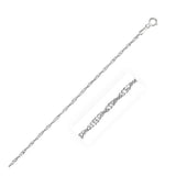 1.7mm 10K White Gold Singapore Bracelet