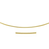 14K Yellow Gold Necklace in a Round Omega Chain Style