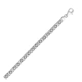 Sterling Silver Men's Bracelet in Miami Cuban Chain Style