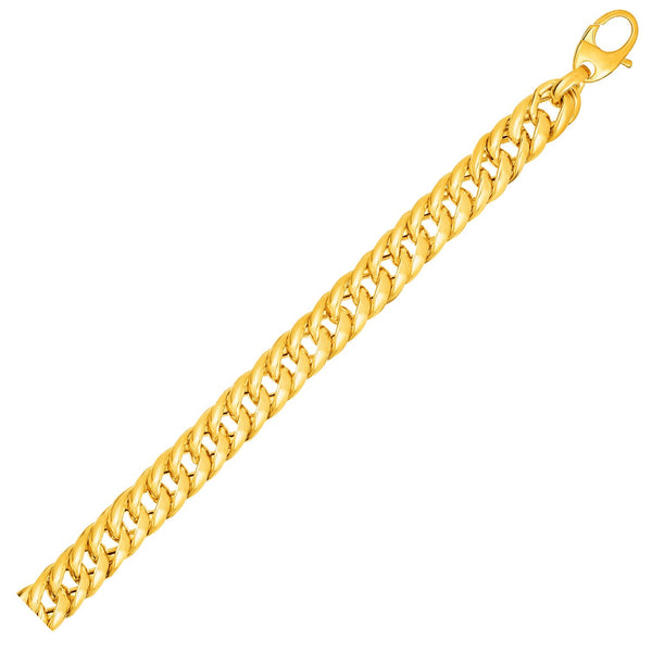 Cuban Link Bracelet in 14K Yellow Gold