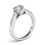 14K White Gold Round Cut Cathedral Design Solitaire Diamond Engagement Ring (1 ct. tw.)