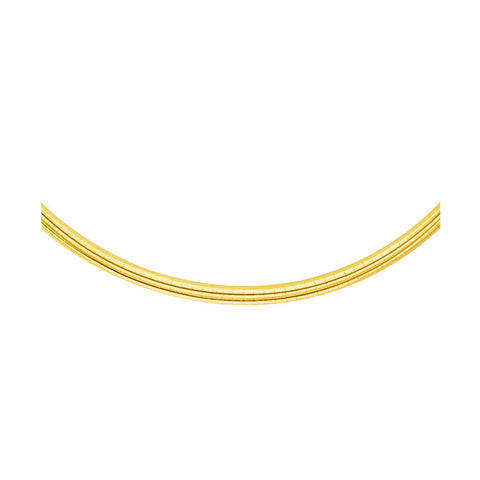4.0 mm 14K Yellow Gold Classic Omega Bracelet
