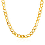 14K Yellow Gold Curb Style Necklace