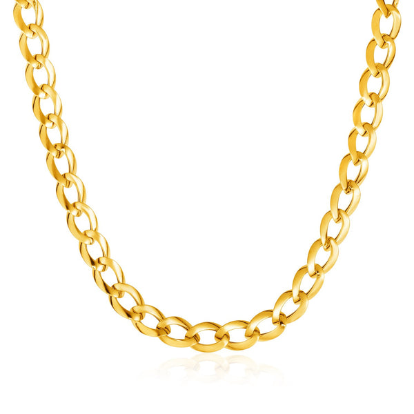 14K Yellow Gold Curb Style Necklace