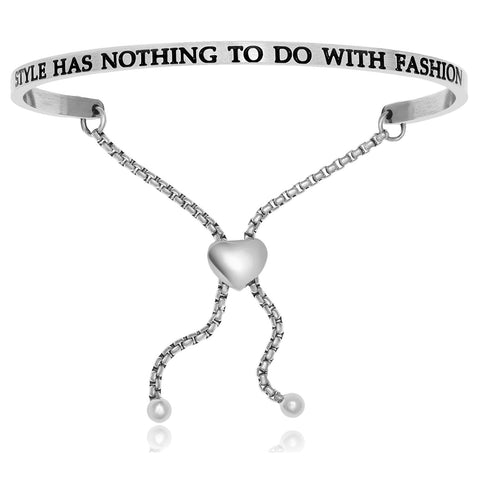 Stainless Steel Style Has Nothing To Do With Fashion Adjustable Bracelet