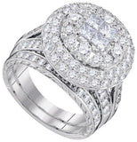 14KT White Gold 3.00CTW-Diamond SOLIEL BRIDAL SET