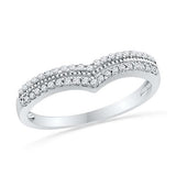 10KT White Gold 0.5CTW DIAMOND FASHION BAND