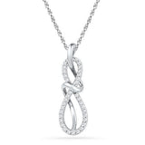10KT Rose Gold 0.20CTW DIAMOND FASHION PENDANT
