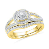 10K Yellow-gold 0.50CTW DIAMOND FASHION BRIDAL SET