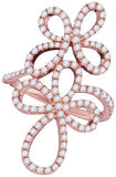 18KT Rose Gold 0.86CTW DIAMOND FASHION RING