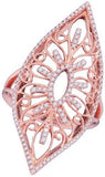 18KT Rose Gold 0.44CTW DIAMOND FASHION RING