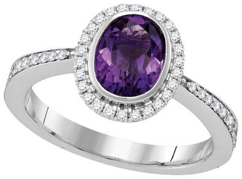 14KT White Gold 0.29CTW-Diamond 0.95(MIN)CT AM RING